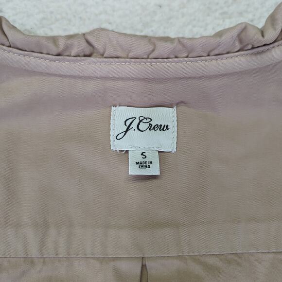 J.Crew Ruffled Chino Chore Jacket AW103 Button Front Utility‎ Women's Size Small - Picture 7 of 9